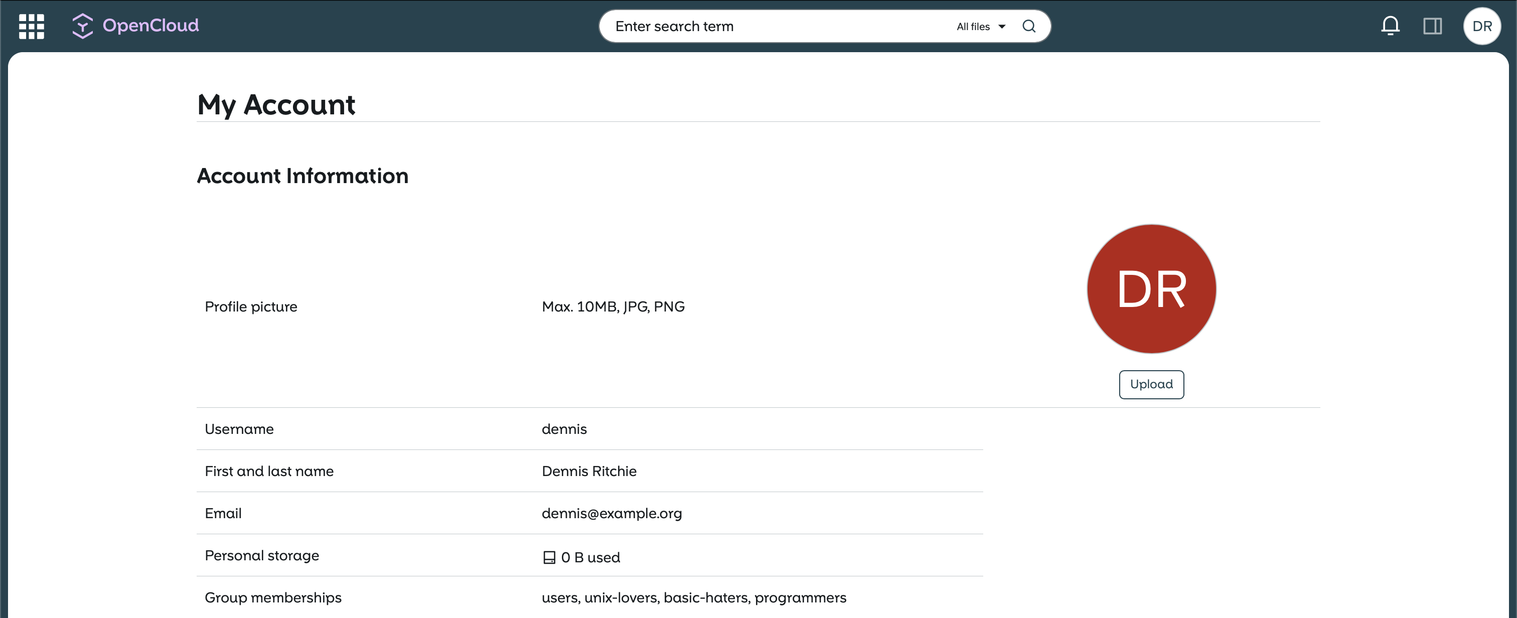 Account Information