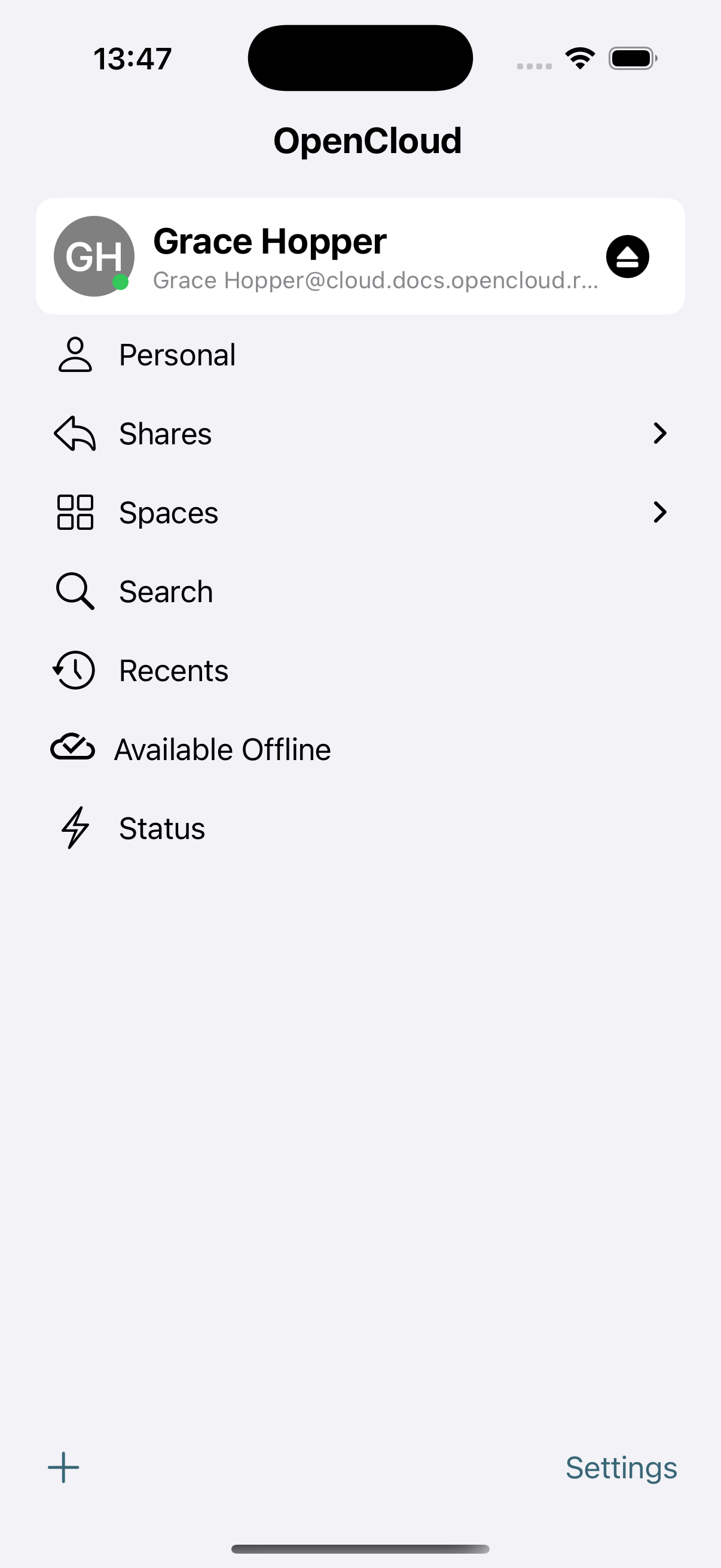 Account is set up