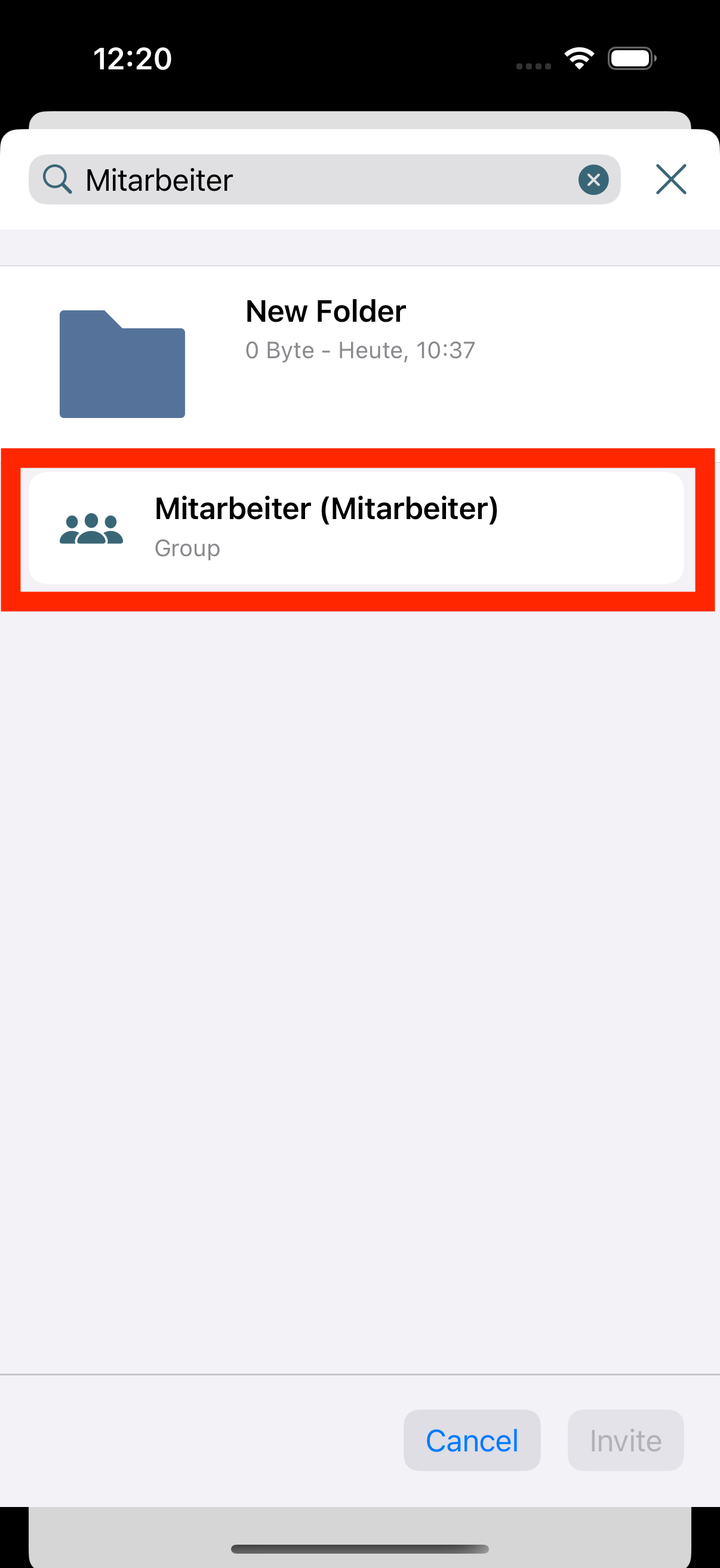 Selection of people and/or groups