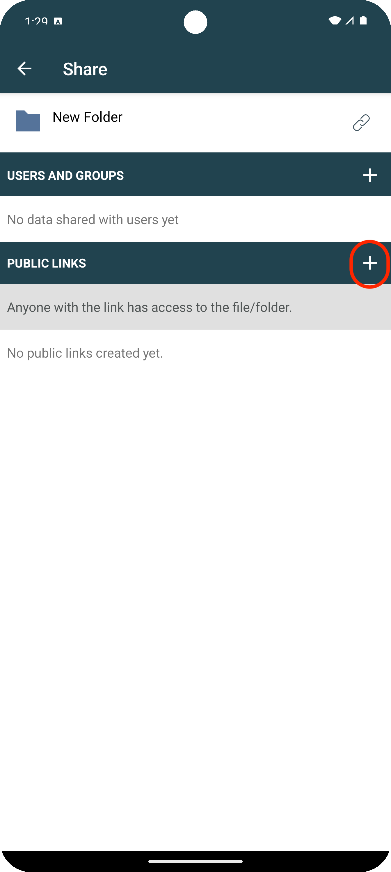 Create link