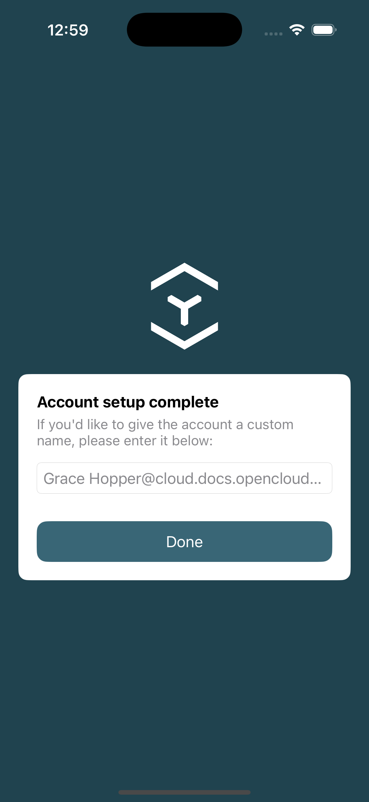 Enter custom name