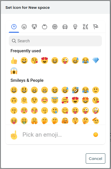 Select the icon