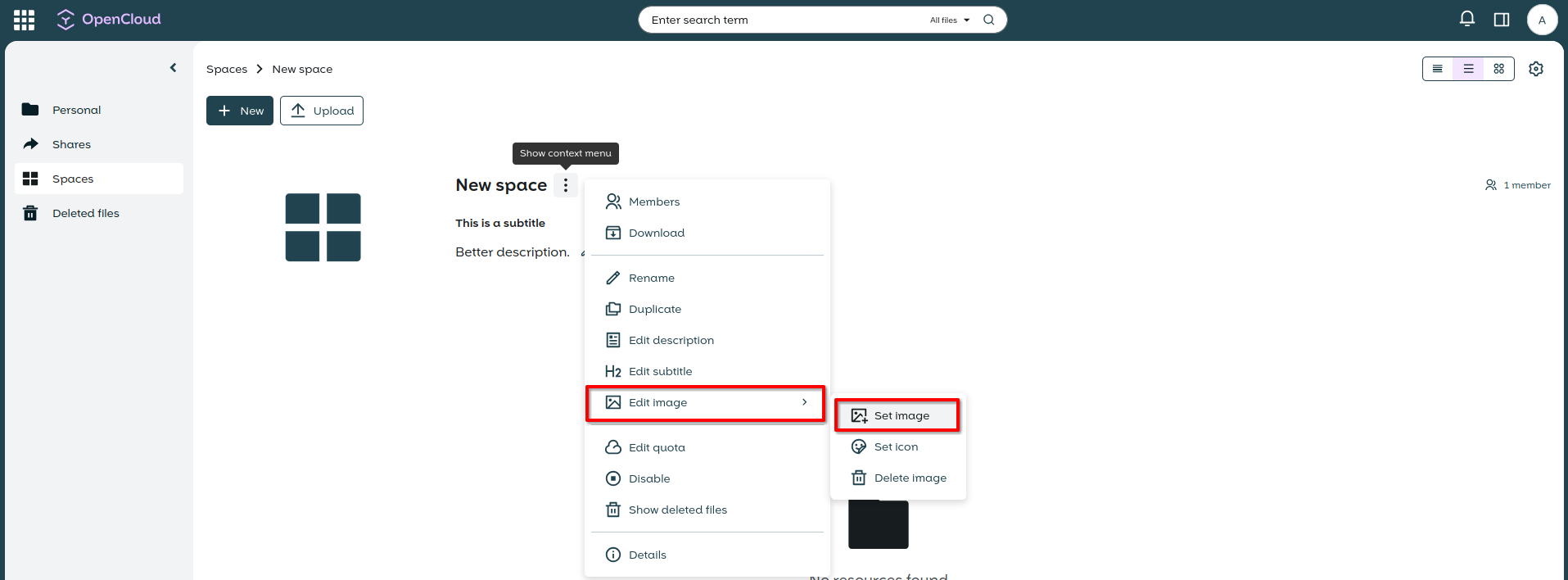 Select spaceimage