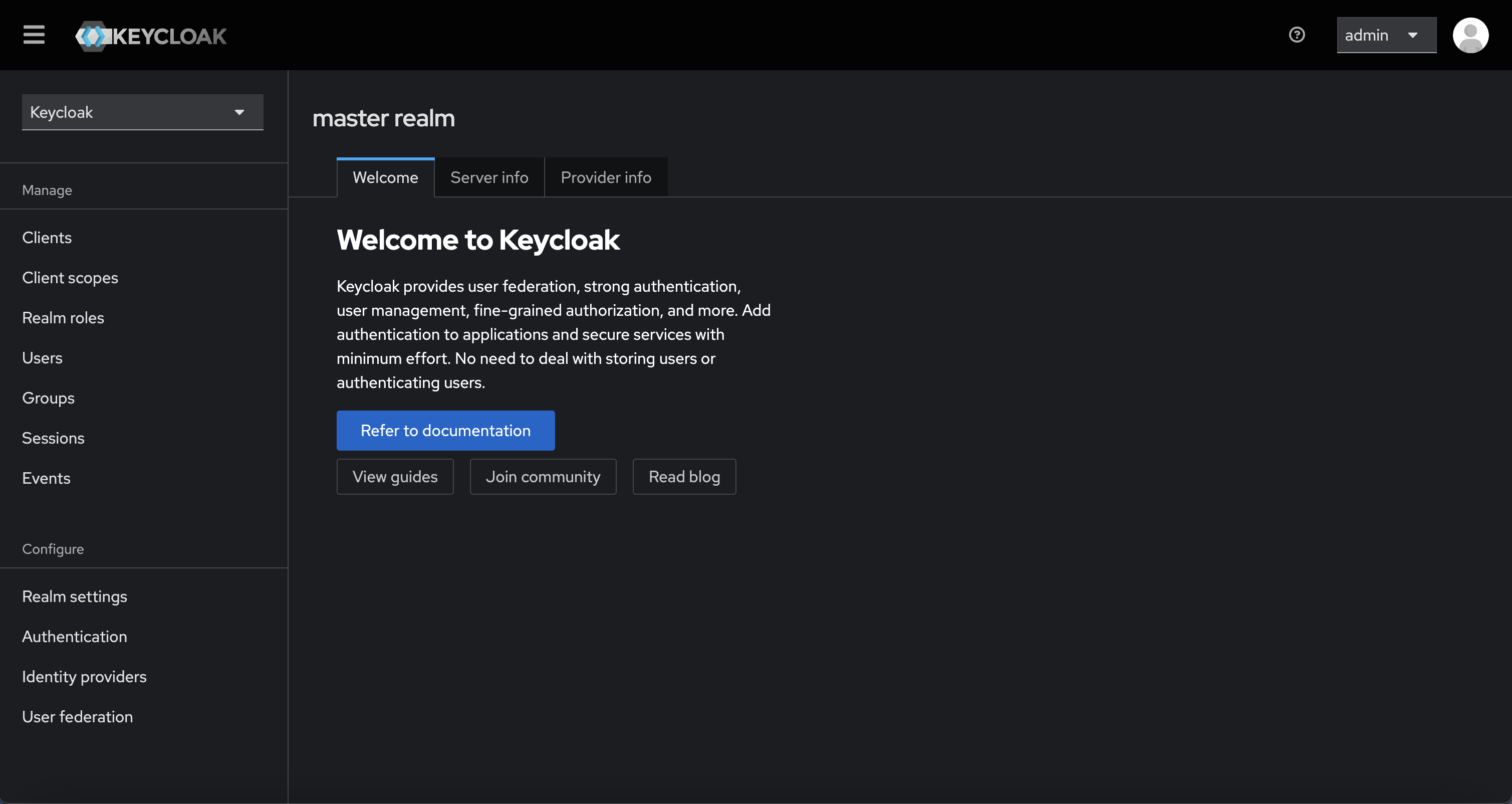Keyclosk dashboard