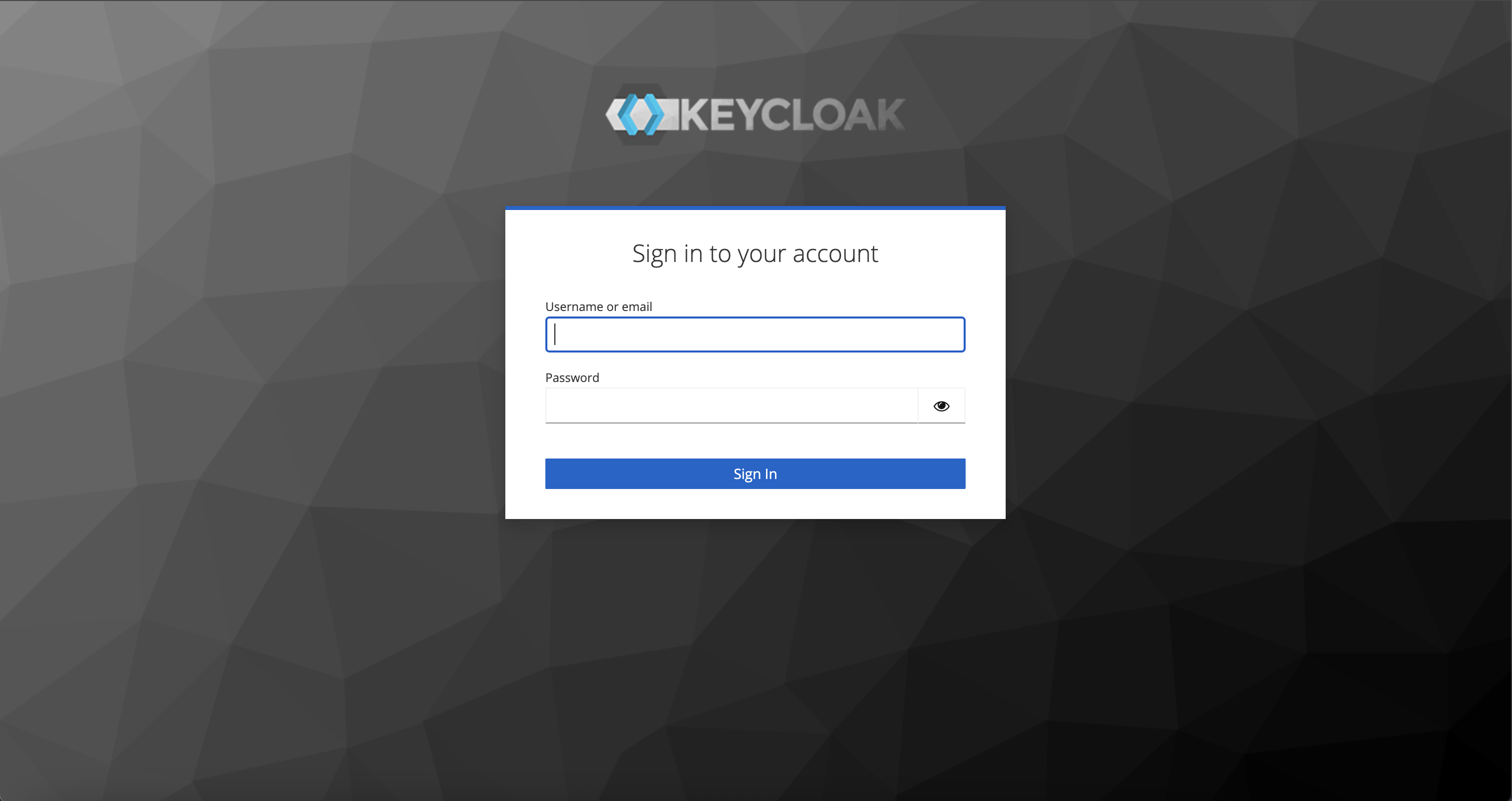 Keycloak login