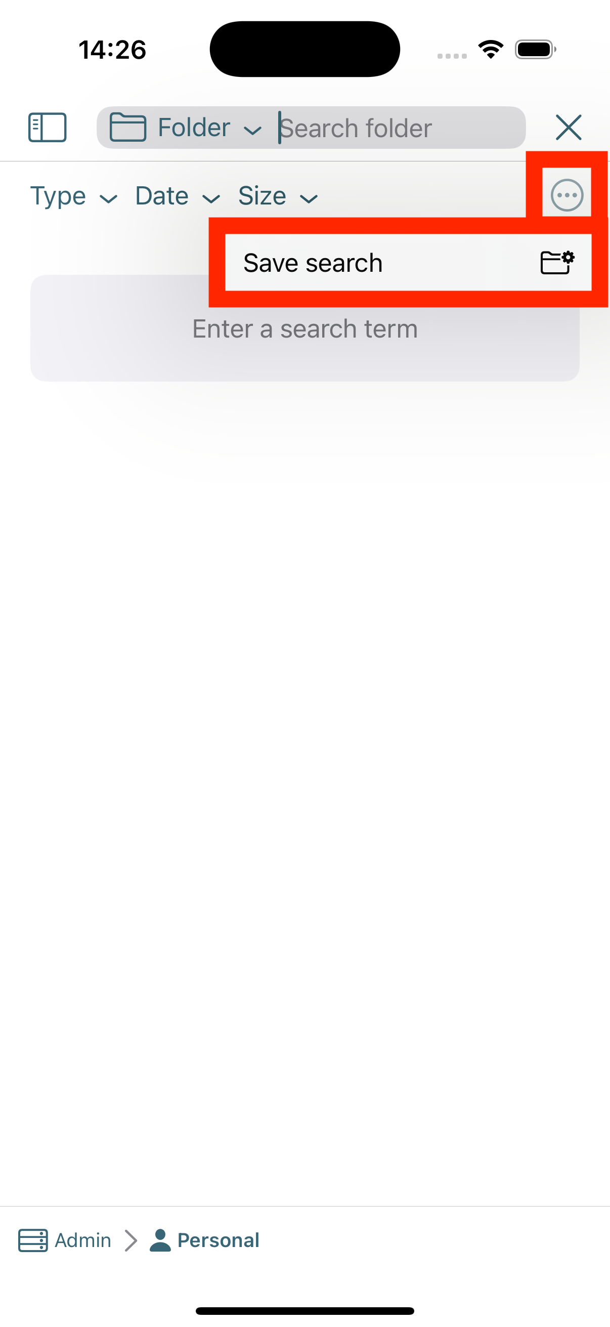 Save search