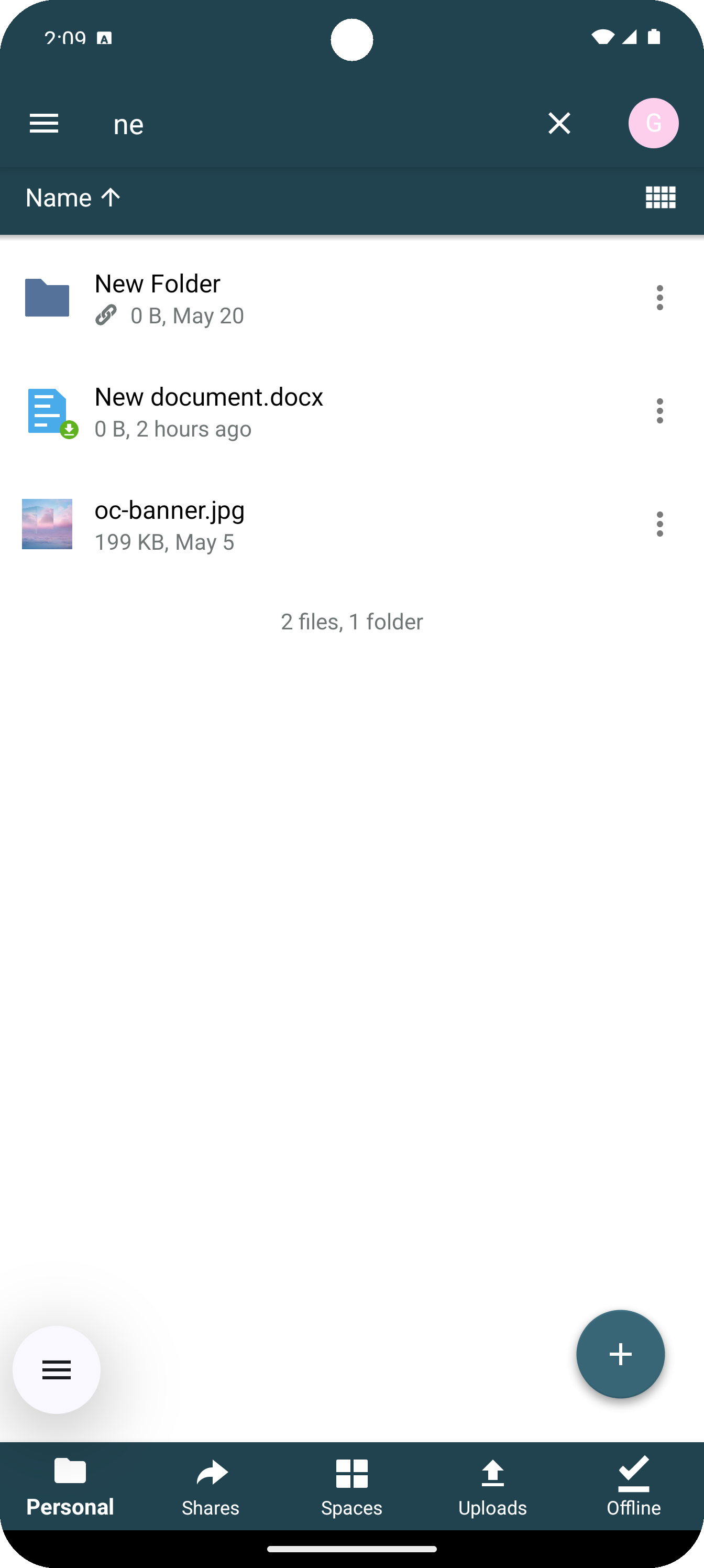 Search results