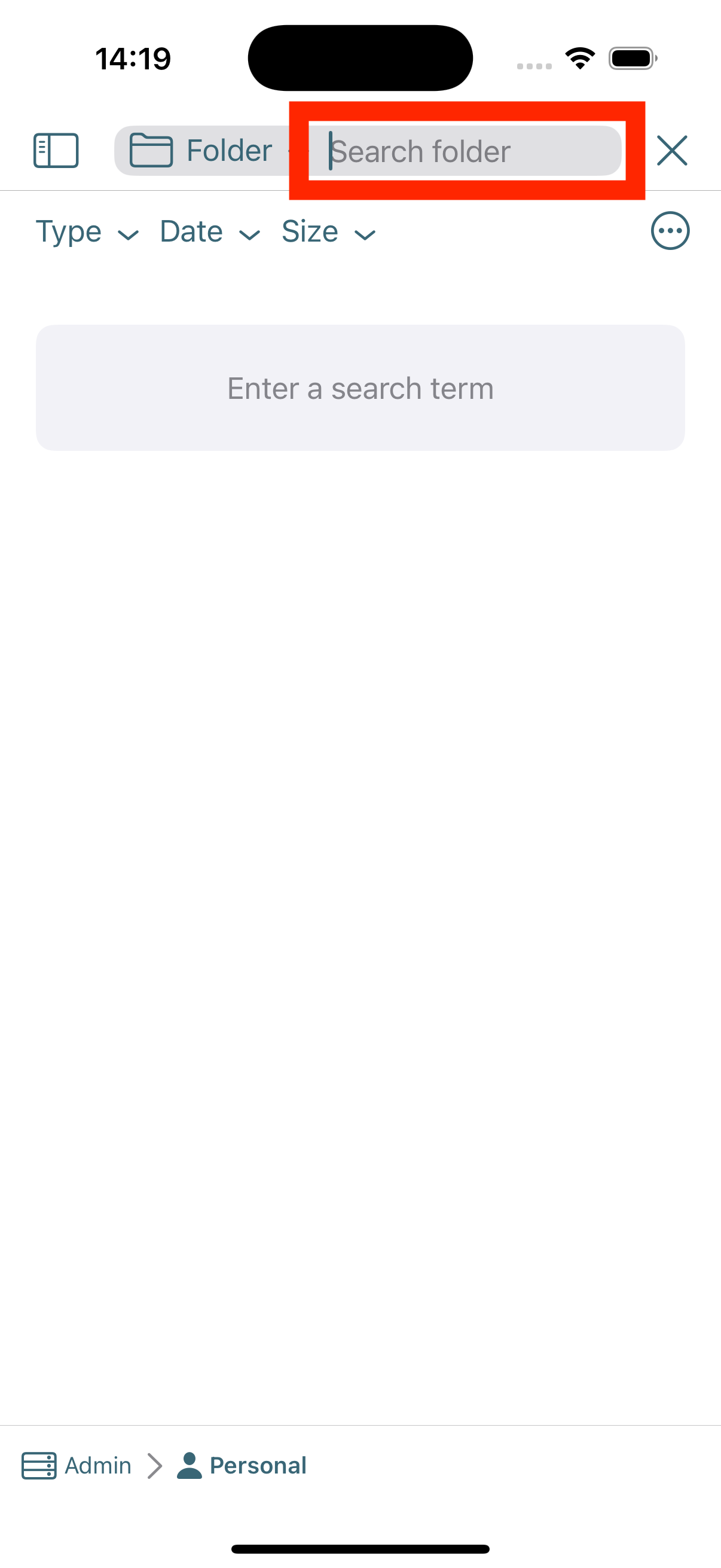 search bar