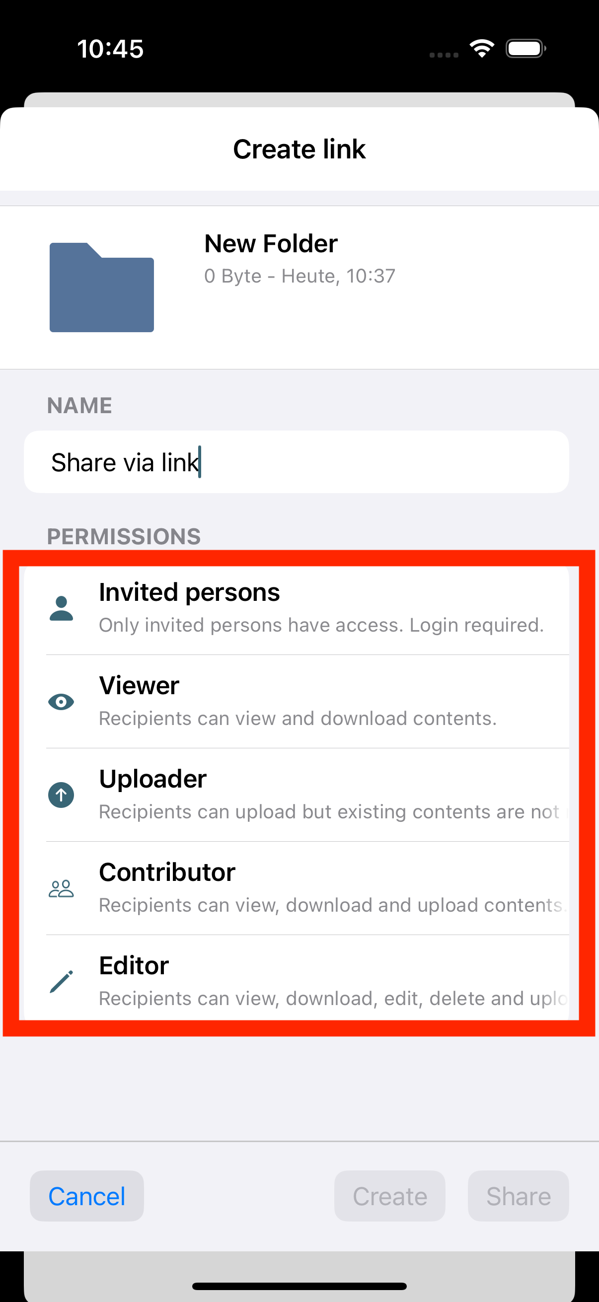 Share options