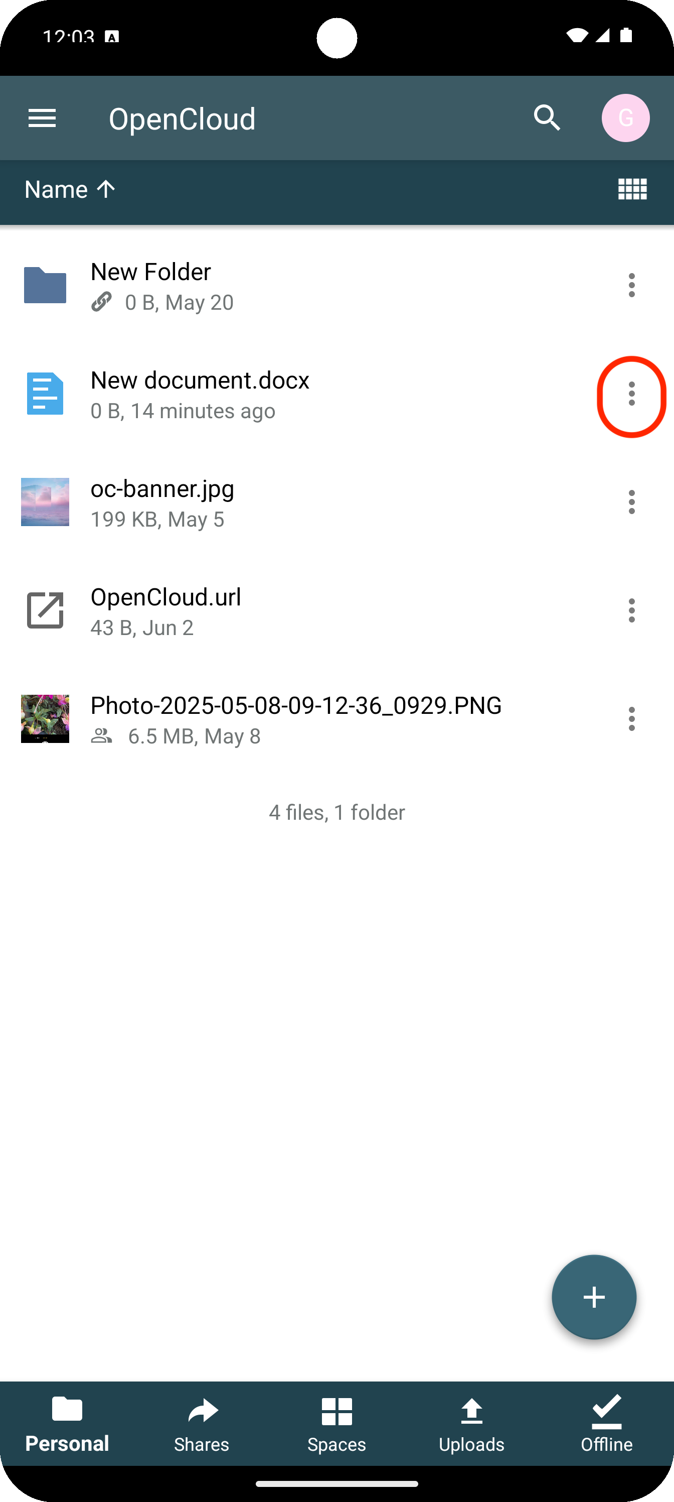 Select the three dot menu