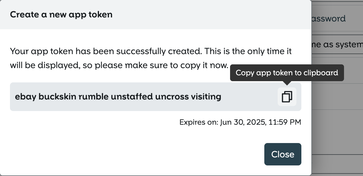 Copy Token