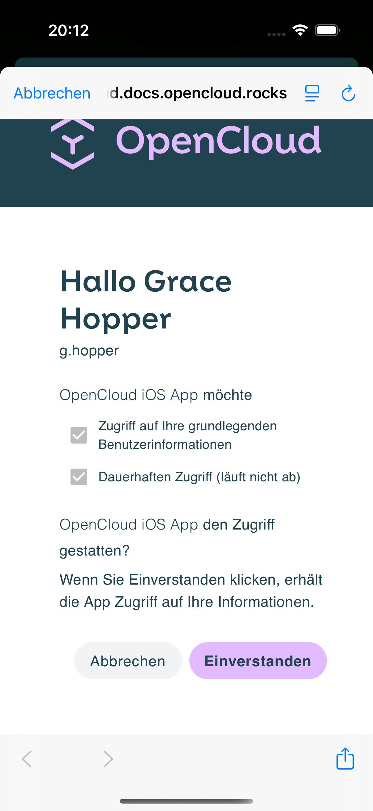 Zugriff gewähren
