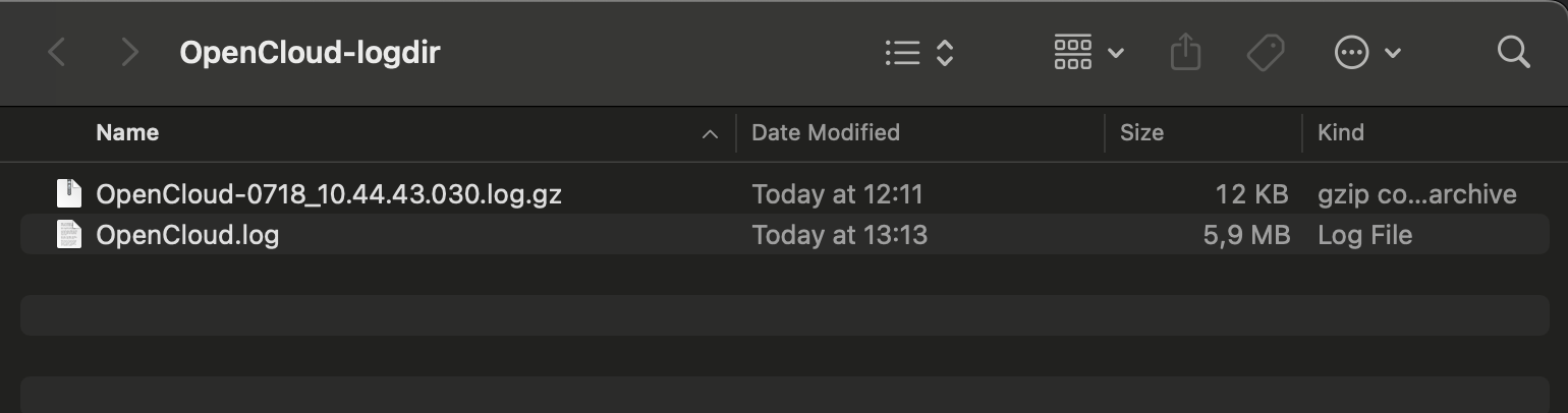 logfiles overview