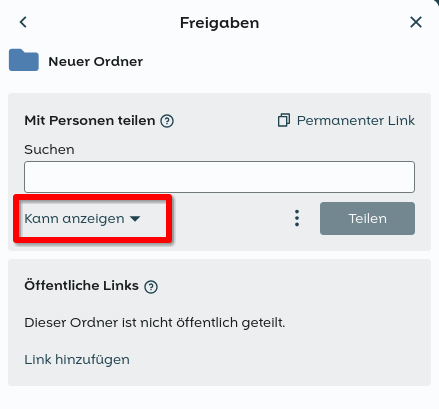 Drop Down Menü