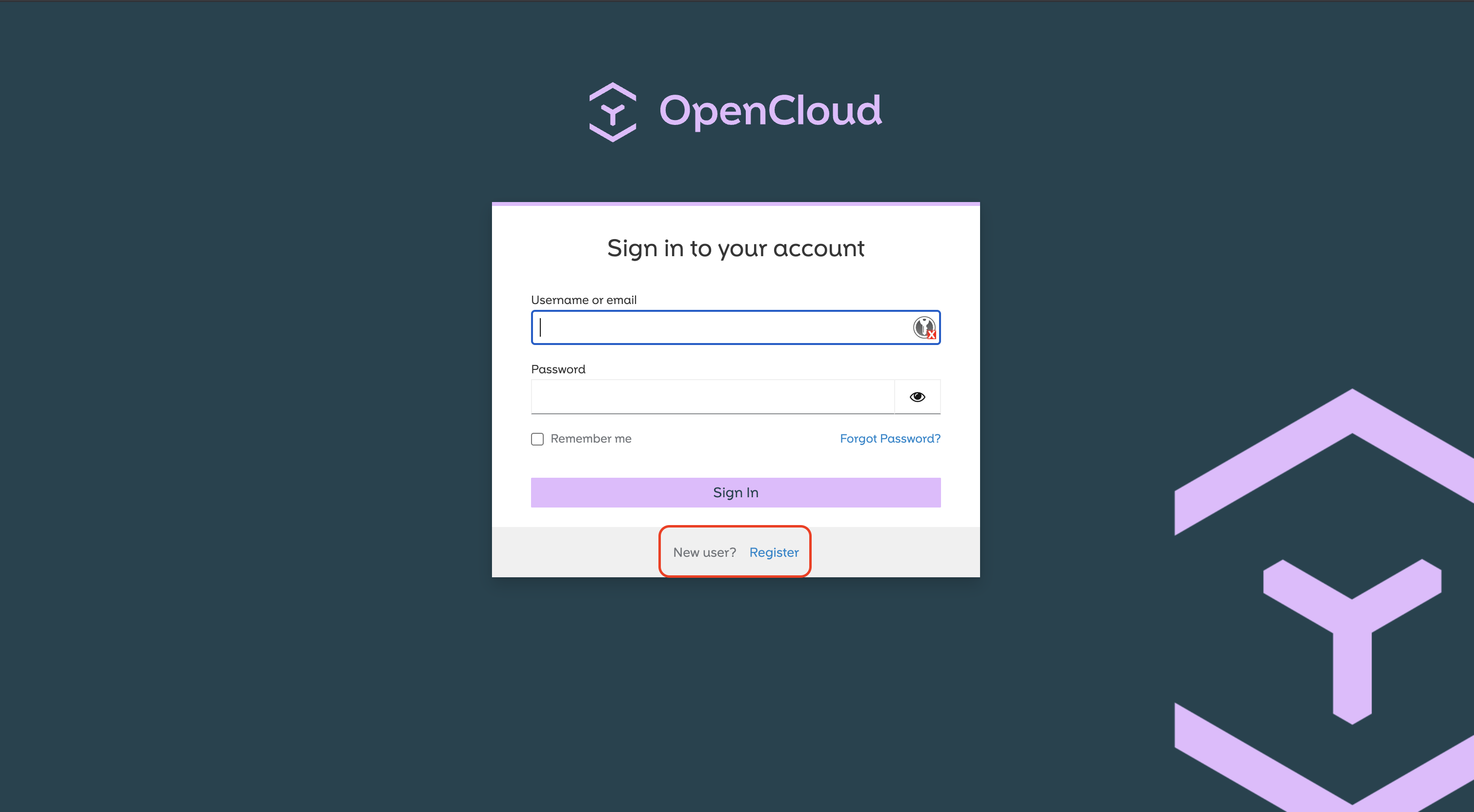 Register Button