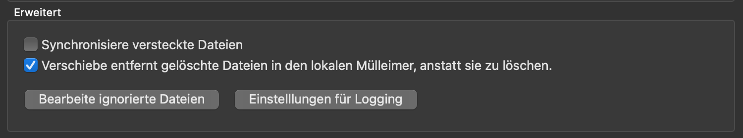 settings advanced