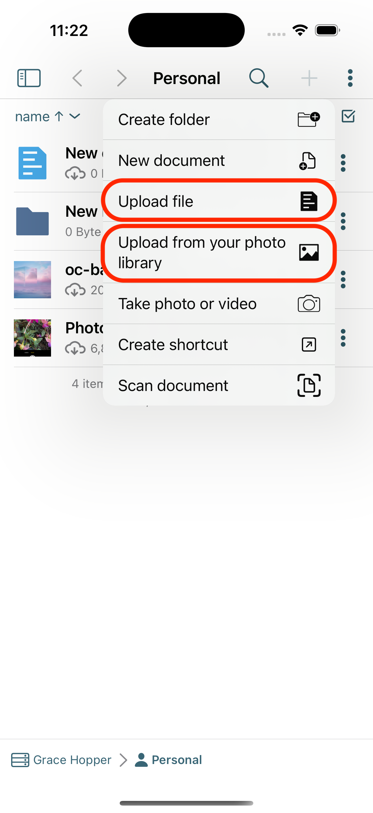 Upload Options